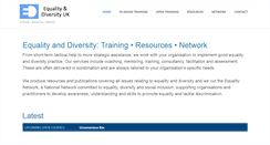Desktop Screenshot of equalityanddiversity.co.uk